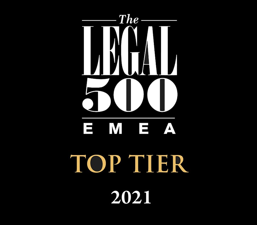 AJA ranked as a Top Tier Firm by The Legal 500