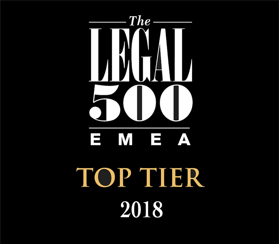 AJA ranked as a Top Tier Firm by The Legal 500