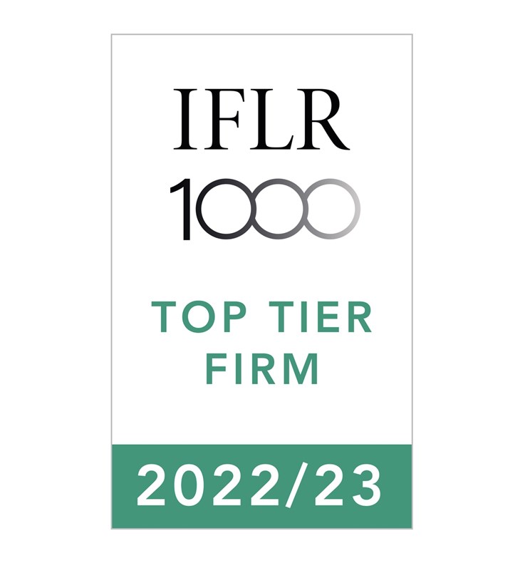 AJA ranked as a Top Tier Firm by IFLR1000